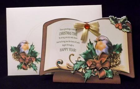 Christmas Book Robin and Holly with Verse by Suzi Cooper