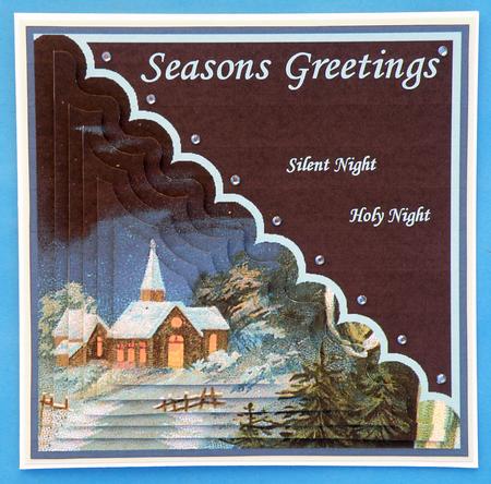Christmas Church Card Front and Triangle Pyramid by Suzi Cooper