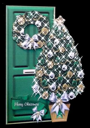 Christmas Deco Door Green by Suzi Cooper