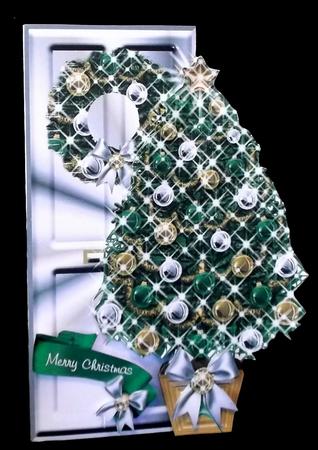 Christmas Deco Door Silver by Suzi Cooper