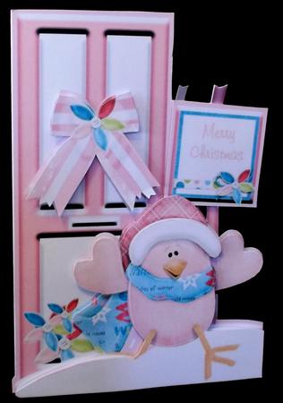 Christmas Deco Door Pink by Suzi Cooper