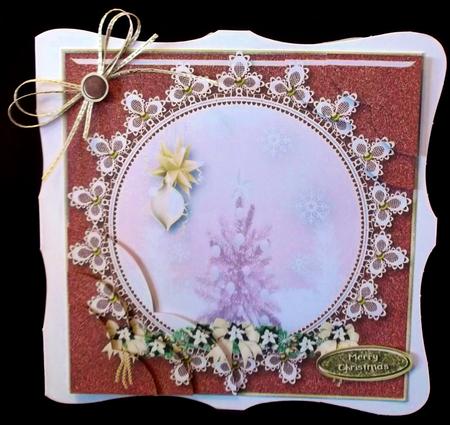 Special Christmas Greetings Card Topper 3 by Suzi Cooper