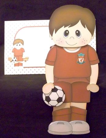 3D on the Shelf Card Kit - Little Footballer Danny by Suzi Cooper