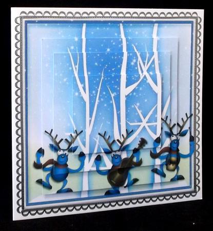 Dancing Reindeer Mini Kit by Suzi Cooper