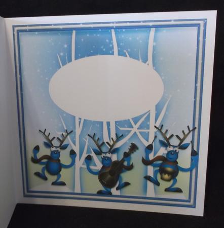 Dancing Reindeer Insert by Suzi Cooper