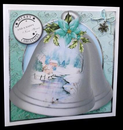 Christmas Bells - the Frozen Stream 8x8 Quick Topper by Suzi Cooper
