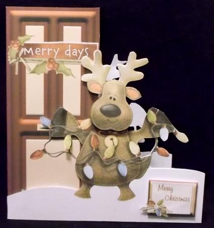 Christmas Deco Door Deer Friend by Suzi Cooper