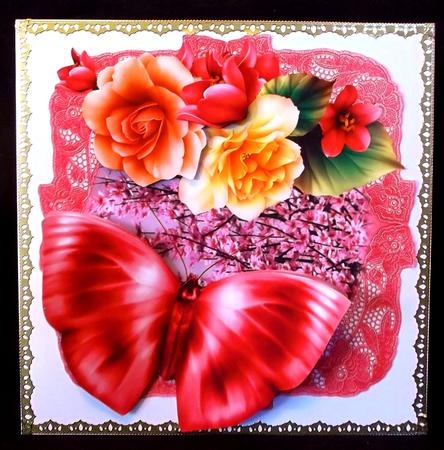 Pretty Pink Shaped Topper by Suzi Cooper