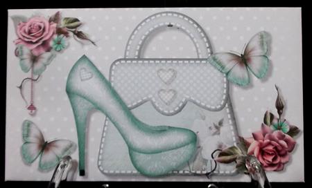 Green Shoes & Handbag Money Wallet by Suzi Cooper