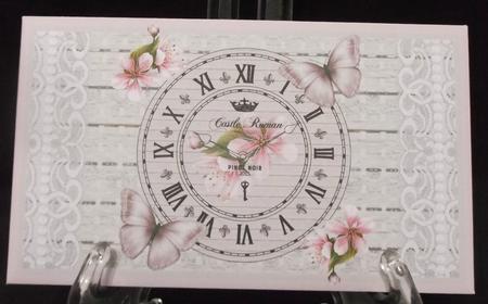 Pink Butterfly Clock Money Wallet by Suzi Cooper