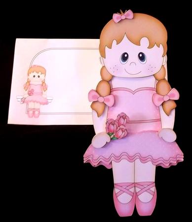3D on the Shelf Card Kit - Little Ballerina Naomi by Suzi Cooper