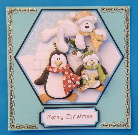 Polar Bear and Friends Step by Step Plate Card by Suzi Cooper
