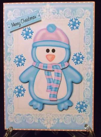 Gorgeous Penguin in Winter Scarf by Suzi Cooper