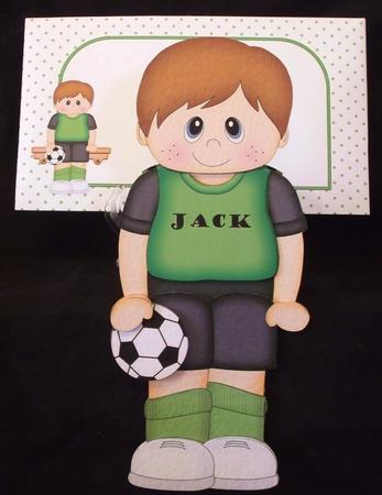3D on the Shelf Card Kit - Little Footballer Luis by Suzi Cooper