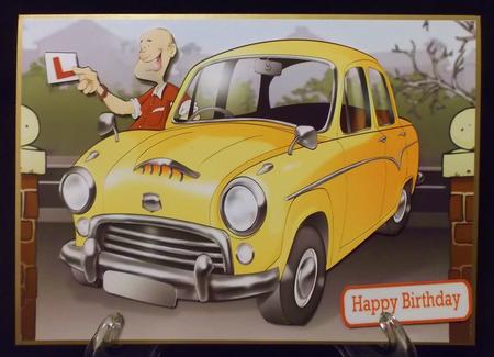 Passed Driving Test Yellow Car by Suzi Cooper