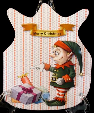 Red Striped Elf Christmas Bag by Suzi Cooper