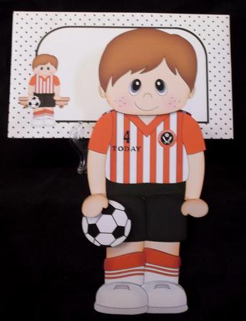 3D on the Shelf Card Kit - Little Footballer Colin by Suzi Cooper