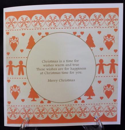 Nordic Christmas Insert 5 Approx: 7.75" Square by Suzi Cooper