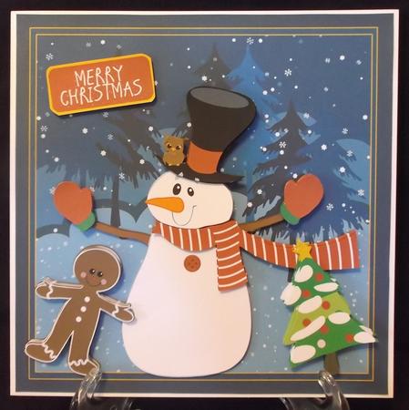 Happy Snowman Christmas Mini Card Kit by Suzi Cooper