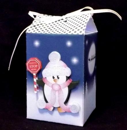 Santa Stop Here Penguin Treat Box by Suzi Cooper