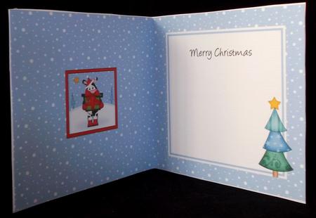 Xmasmilly Moo Cow Approx 5.5" x 5.5" Square Insert by Suzi Cooper