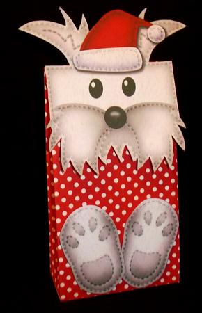 3D Westie Dog Cute Xmas Character Gift Bag Mini Kit by Suzi Cooper