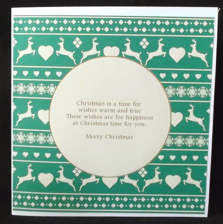 Nordic Christmas Insert 15 Approx: 7.75" Square by Suzi Cooper