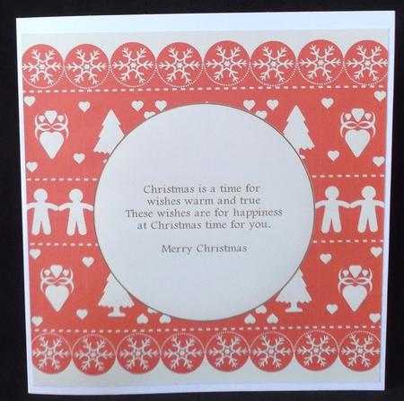 Nordic Christmas Insert 16 Approx: 7.75" Square by Suzi Cooper