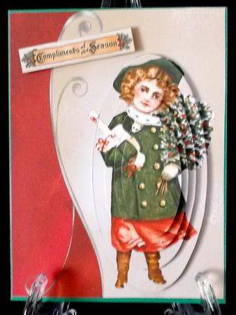 Vintage Christmas Girl A6 by Suzi Cooper