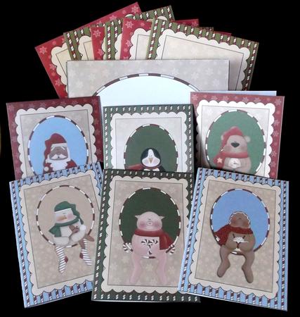 Set of Christmas A6 Notelets by Suzi Cooper