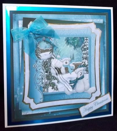 Teddy Bears Wonderland 7x7 Card by Suzi Cooper