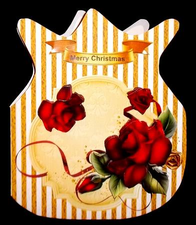 Gold Striped Christmas Bag by Suzi Cooper
