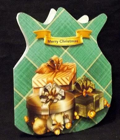 Green Presents Christmas Bag by Suzi Cooper