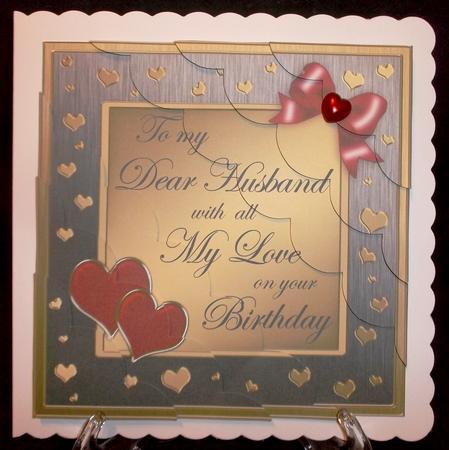 8 x 8 Husband Birthday Kit with Scalloped Corners by Suzi Cooper