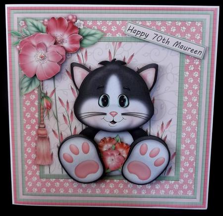 Cats Whiskers Card Mini Kit & Decoupage by Suzi Cooper