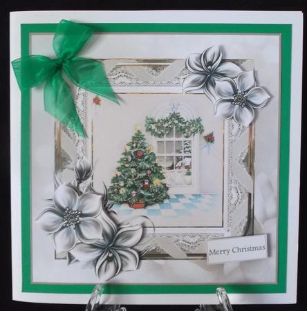 The Christmas Tree 7x7 Card and Decoupage by Suzi Cooper
