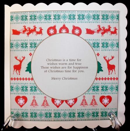 Nordic Christmas Insert 3 Approx: 7.75" Square by Suzi Cooper