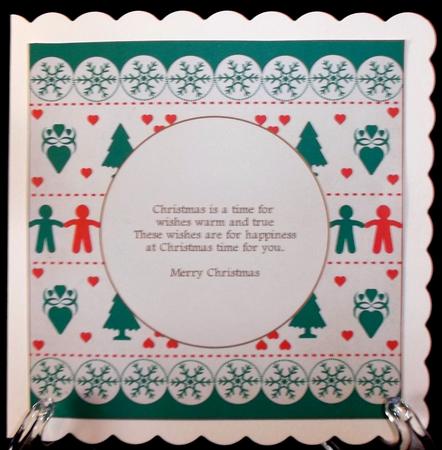 Nordic Christmas Insert 8 Approx: 7.75" Square by Suzi Cooper