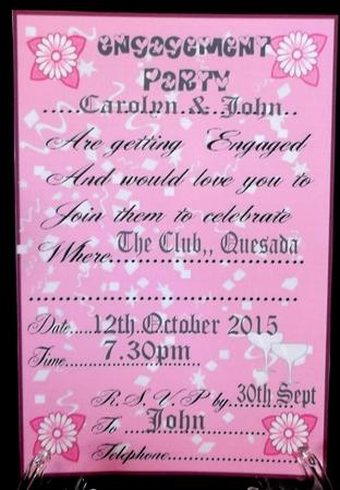 Engagement Invites Pink by Suzi Cooper