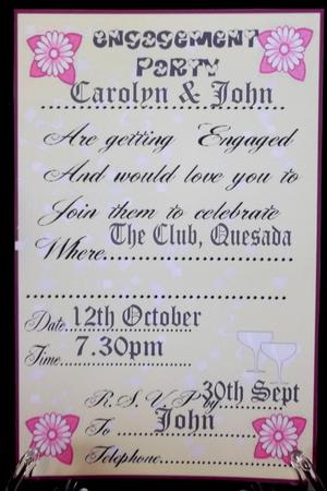 Cream Engagement Invites by Suzi Cooper