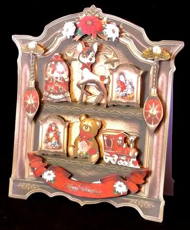 Christmas Shelves with Toys Card Kit by Suzi Cooper