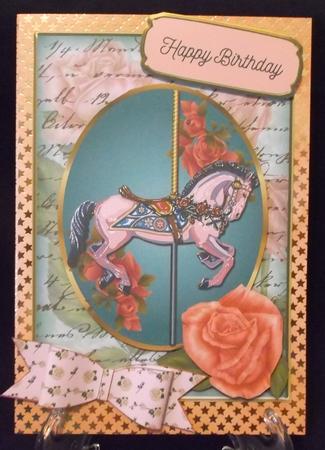 Pink Beauty Carousel Horse by Suzi Cooper