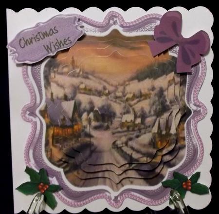 Lovely Lilac Topper with Scene in Pyramid , 1 by Suzi Cooper