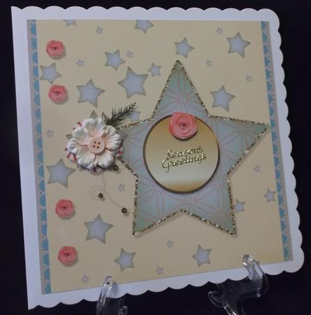 Stars and Roses Card Insert by Suzi Cooper