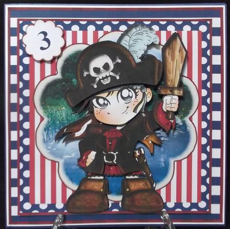 The Little Pirate Card Front Kit by Suzi Cooper