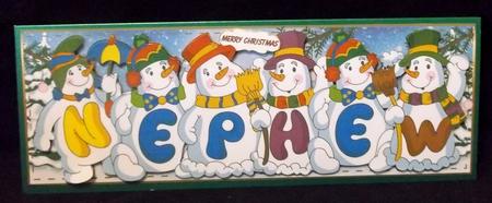 Snowmen Names Large Dl - Nephew by Suzi Cooper