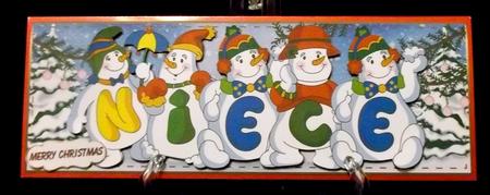 Snowmen Names Large Dl - Niece by Suzi Cooper
