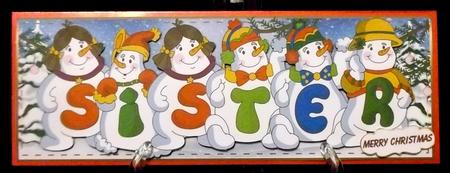 Snowmen Names Large Dl - Sister by Suzi Cooper