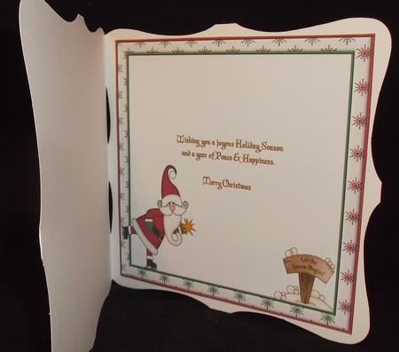Santa & Rudolf 8 x 8ins Insert 2 by Suzi Cooper