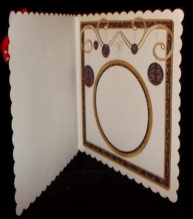 Black Trees Christmas Bauble 8in Insert Panel by Suzi Cooper